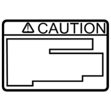 Toyota 74559-30070 Label, Fuel Information