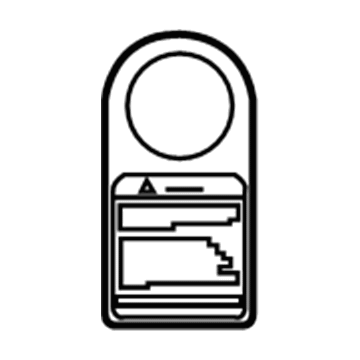 Toyota 74572-48010 Label, Fuel INL OPER