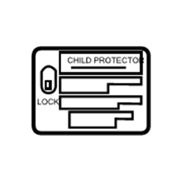 Toyota 69339-48010 Label, Child Protector Information