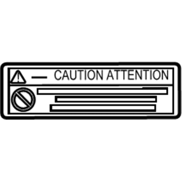 Toyota G9279-47040 Caution Label