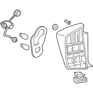 Toyota 81551-47111 Tail Lamp Assembly
