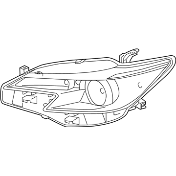 Toyota 81170-21180 Driver Side Headlight Unit Assembly