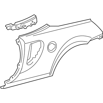 Toyota 61602-17130 Panel Sub-Assy, Quarter, LH