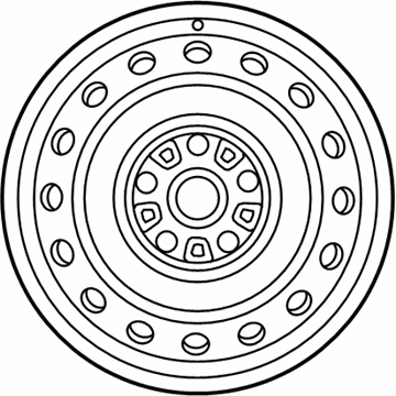 Toyota 42611-02880 Wheel, Disc