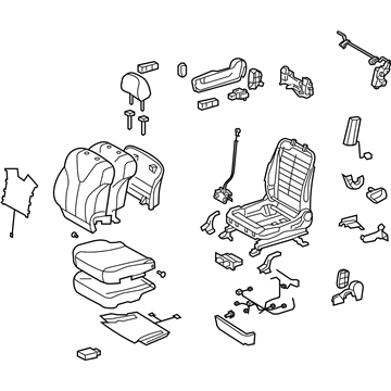 Toyota 71100-0T020-A0 Seat Assembly