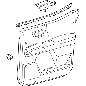 Toyota 67640-04100-C4 Panel Assembly, Rear Door