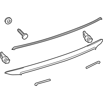 Toyota 76801-07021 Garnish Sub-Assembly, Ba