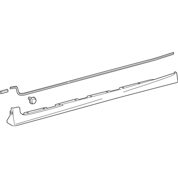 Toyota 75850-12060-B0 Rocker Molding