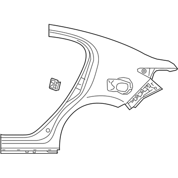 Toyota 61602-WB002 Panel Sub-Assembly, QUAR