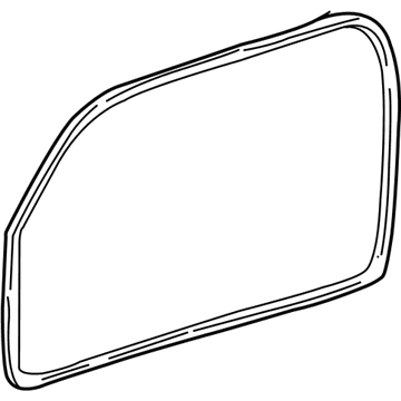 Toyota 62312-0C010 Weatherstrip, Front Door Opening Trim, LH