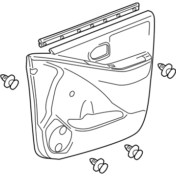 Toyota 67610-52X50-B1 Board Sub-Assy, Front Door Trim, RH