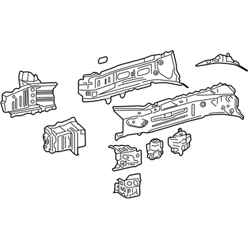 Toyota 57027-0R900 Sidemember Assembly