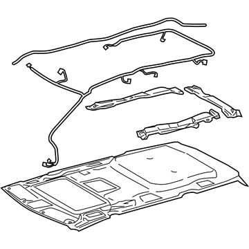 Toyota 63310-08990-B0 HEADLINING Assembly, Roof