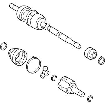 Toyota 43410-02A03 Axle Assembly