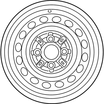 Toyota 42611-52030 Wheel, Steel