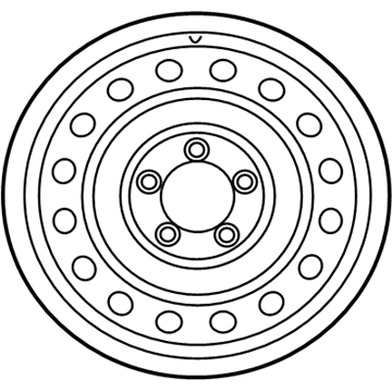 Toyota 42601-0C030 Wheel, Steel