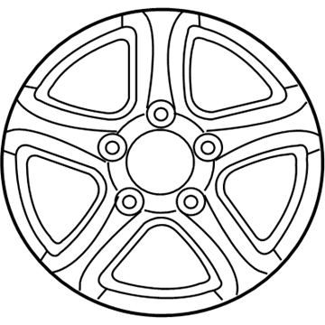 Toyota 42611-0C100 Wheel, Alloy