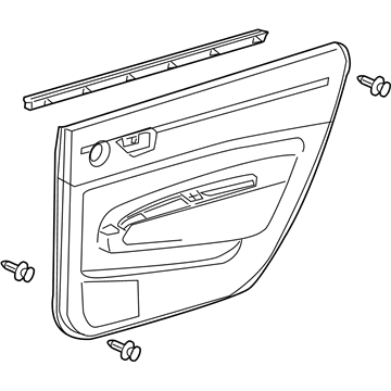 Toyota 67640-47100-E0 Board Sub-Assy, Rear Door Trim, LH