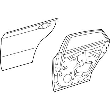 Toyota 67003-07040 Panel Sub-Assembly, Rr D