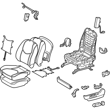 Toyota 71200-42D90-E4 Seat Assy, Front LH