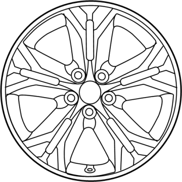 Toyota 4260D-08010 Wheel Sub-Assembly, Clad