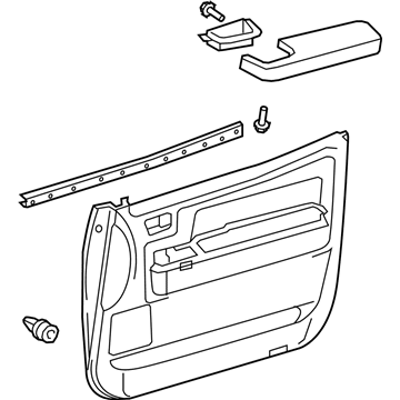 Toyota 67610-0C421-E0 Panel Assembly, Door Trim