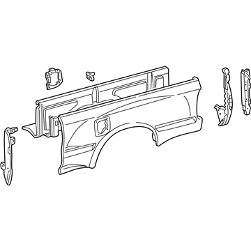 Toyota 65600-04280 Side Panel, Driver Side