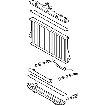 2009 Toyota Venza Radiator - 16400-0V010