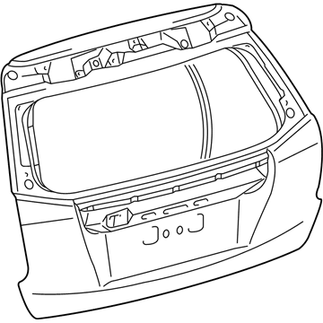 Toyota 67005-47480 Panel Sub-Assembly, Back