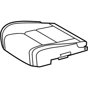 Toyota 71072-60A91-E1 Front Seat Cushion Cover, Left(For Separate Type)