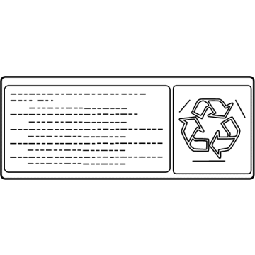 Toyota 28898-26010 Battery Label