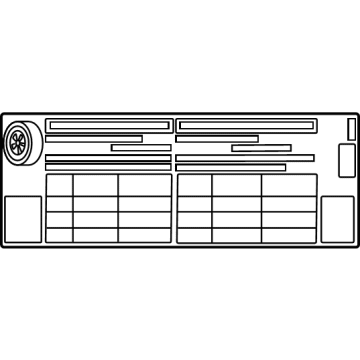 Toyota 42661-62020 Tire Info Label