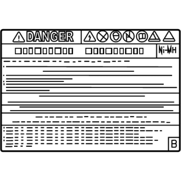 Toyota G9288-47080 Battery Label