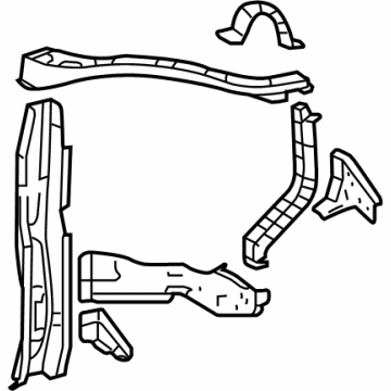 2011 Toyota Highlander Radiator Support - 53203-48110