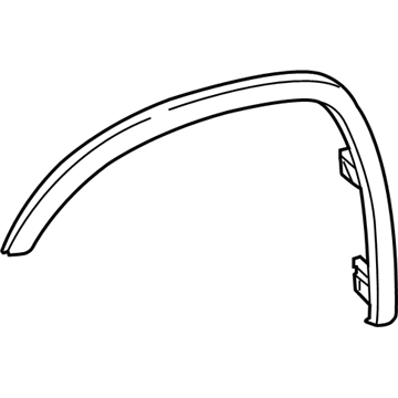 Toyota 75085-35010 Moulding, Front Fender Wheel Opening, RH