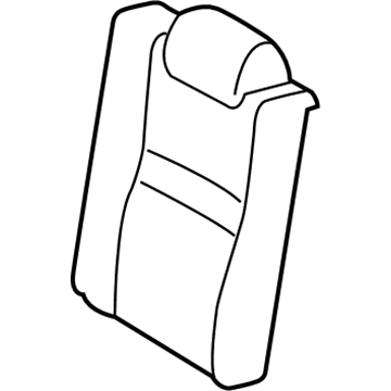 Toyota 71078-06A10-A3 Rear Seat Back Cover, Left (For Separate Type)