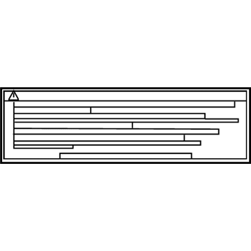 Toyota 41991-04021 Caution Label