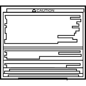 Toyota 36369-04060 Info Label