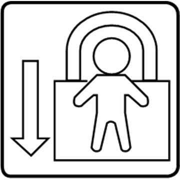 Toyota 69339-06040 Child Lock Label