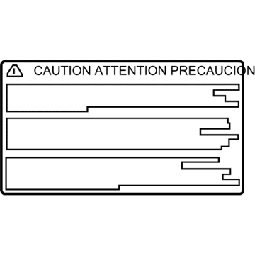 Toyota 74552-0C010 Warning Label