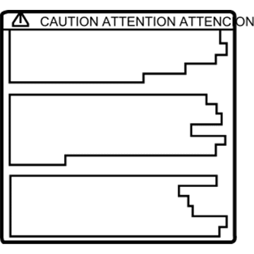 Toyota 74552-04010 Warning Label