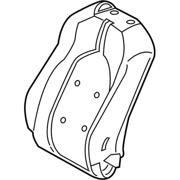 Toyota 71552-06610 Seat Back Pad