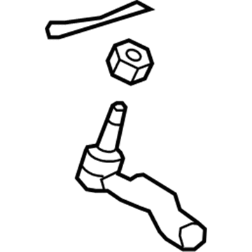 Toyota 45046-09560 Tie Rod End Sub-Assembly, Right