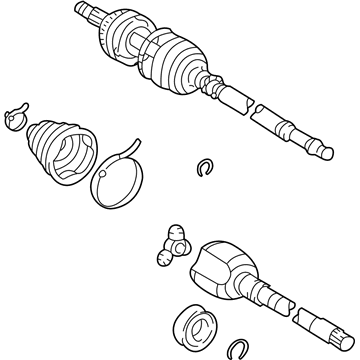 2004 Toyota Matrix Axle Shaft - 43420-12590