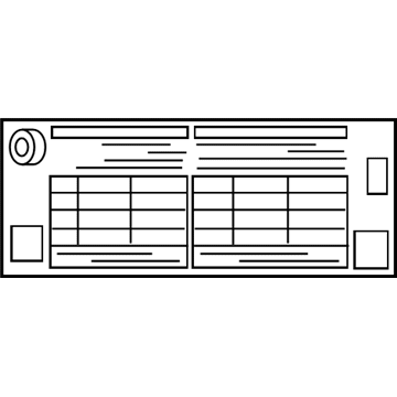 Toyota 42661-47580 Tire Info Label