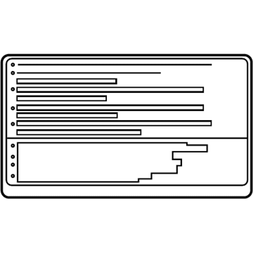 Toyota 89356-47020 Info Label