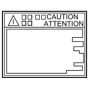 Toyota 47997-76010 Caution Label