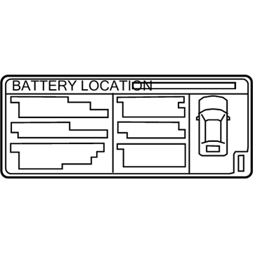 Toyota G9275-47110 Battery Label