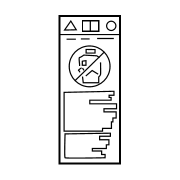 Toyota 74596-78010 Air Bag Label