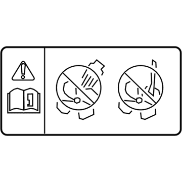 Toyota 16793-36030 Fan Label